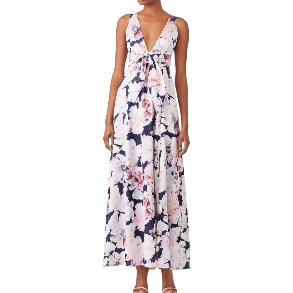 Cynthia Rowley Aurora Floral Maxi Dress 10‎ Romantic Wedding Guest   Flaw NWT